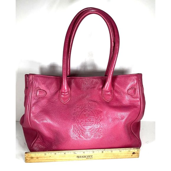 My Flat in London Large Pink Leather Shoulder Bag K023939 - Picture 7 of 16